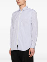 Load image into Gallery viewer, Comme Des Garçons Striped Zip Shirt Blue White
