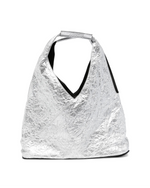 Load image into Gallery viewer, MM6 Maison Margiela Crinkled Japanese Bag Silver
