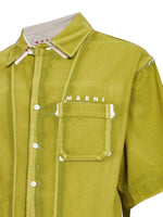 Load image into Gallery viewer, Marni Screen-printed Denim Shirt Lemonade Green
