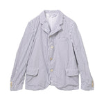 Load image into Gallery viewer, Comme des Garçons Crinkle Effect Blue Striped Blazer
