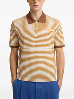 Load image into Gallery viewer, Marni Striped Polo Shirt Neutral Brown
