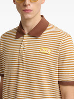 Load image into Gallery viewer, Marni Striped Polo Shirt Neutral Brown
