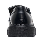 Load image into Gallery viewer, Comme des Garçons Bow Detail Fringed Loafers Black
