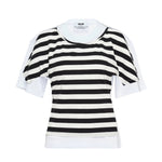 Load image into Gallery viewer, MSGM Striped Layered T-Shirt White
