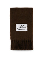 Load image into Gallery viewer, Marni Alpaca Wool Scarf Dark Brown
