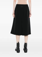 Load image into Gallery viewer, MM6 Maison Margiela Wool Blend Button Midi Skirt Black
