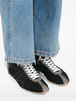 Load image into Gallery viewer, Maison Margiela Panelled Leather Suede Sprinters Black
