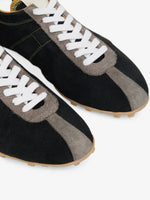 Load image into Gallery viewer, Maison Margiela Panelled Leather Suede Sprinters Black
