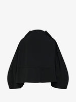 Load image into Gallery viewer, Comme des Garçons Cropped Balloon-Sleeve Wool Jacket Black
