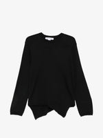 Load image into Gallery viewer, Comme des Garçons Asymmetric-Hem Sweater Black
