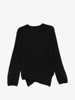 Load image into Gallery viewer, Comme des Garçons Asymmetric-Hem Sweater Black
