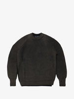 Load image into Gallery viewer, Comme des Garçons HOMME Ribbed Knit Raglan-Sleeve Sweater Black
