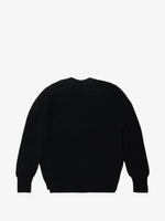 Load image into Gallery viewer, Comme des Garçons HOMME Ribbed Knit Raglan-Sleeve Sweater Black
