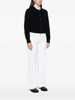 Load image into Gallery viewer, A.P.C. 'Jenn' Ribbed-Knit Cardigan Dark Navy
