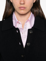 Load image into Gallery viewer, A.P.C. 'Jenn' Ribbed-Knit Cardigan Dark Navy
