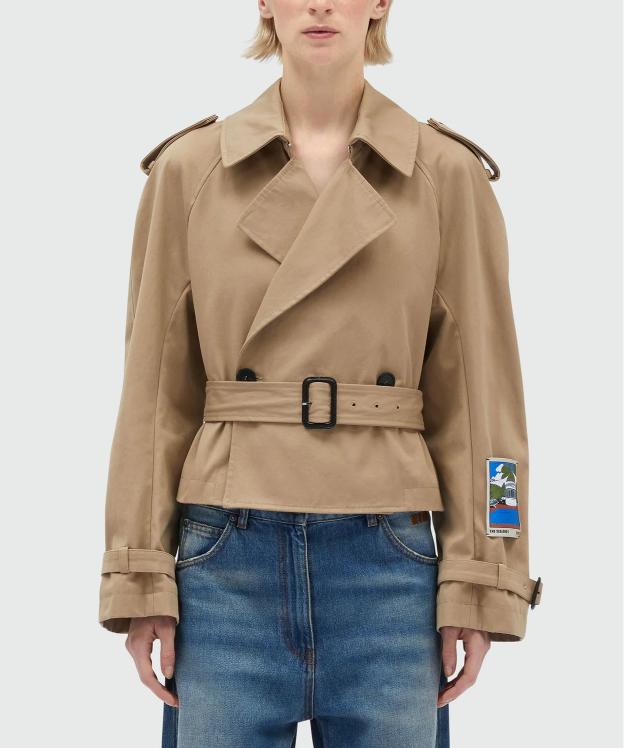 MSGM Short Faille Trench Coat 'La Vedetta'