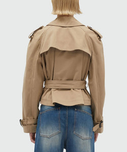 MSGM Short Faille Trench Coat 'La Vedetta'