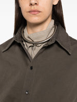 Load image into Gallery viewer, MM6 Maison Margiela Shirt Dress With Drawstring Waist Brown

