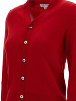 Load image into Gallery viewer, Comme des Garçons V-Neck Cashmere Cardigan Red
