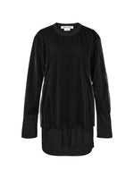 Load image into Gallery viewer, Comme des Garçons Layered Sheer-Panel T-Shirt Black Grey

