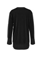 Load image into Gallery viewer, Comme des Garçons Layered Sheer-Panel T-Shirt Black Grey
