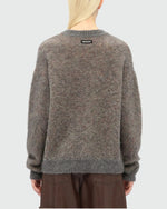 Load image into Gallery viewer, MSGM Charcoal Sweater With &#39;Rose Bouquet&#39; Graphic
