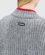 Load image into Gallery viewer, MSGM Grey Cardigan In Supersoft Knit With Contrasting Trim
