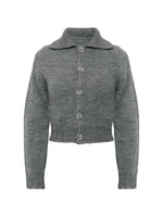Load image into Gallery viewer, MM6 Maison Margiela Chunky Knit Cardigan Grey
