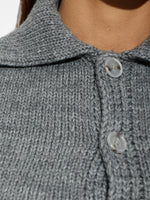 Load image into Gallery viewer, MM6 Maison Margiela Chunky Knit Cardigan Grey
