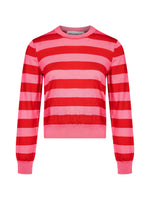Load image into Gallery viewer, Comme des Garçons Striped Sweater Red Pink
