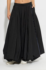 Load image into Gallery viewer, Y-3 Three Stripe Bubble Hem Maxi Skirt Black
