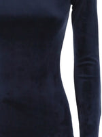 Load image into Gallery viewer, MM6 Maison Margiela Velvet Effect Long Sleeve Midi Dress
