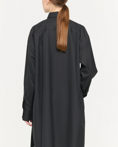 Plan C Wool Shirt With Tail Black