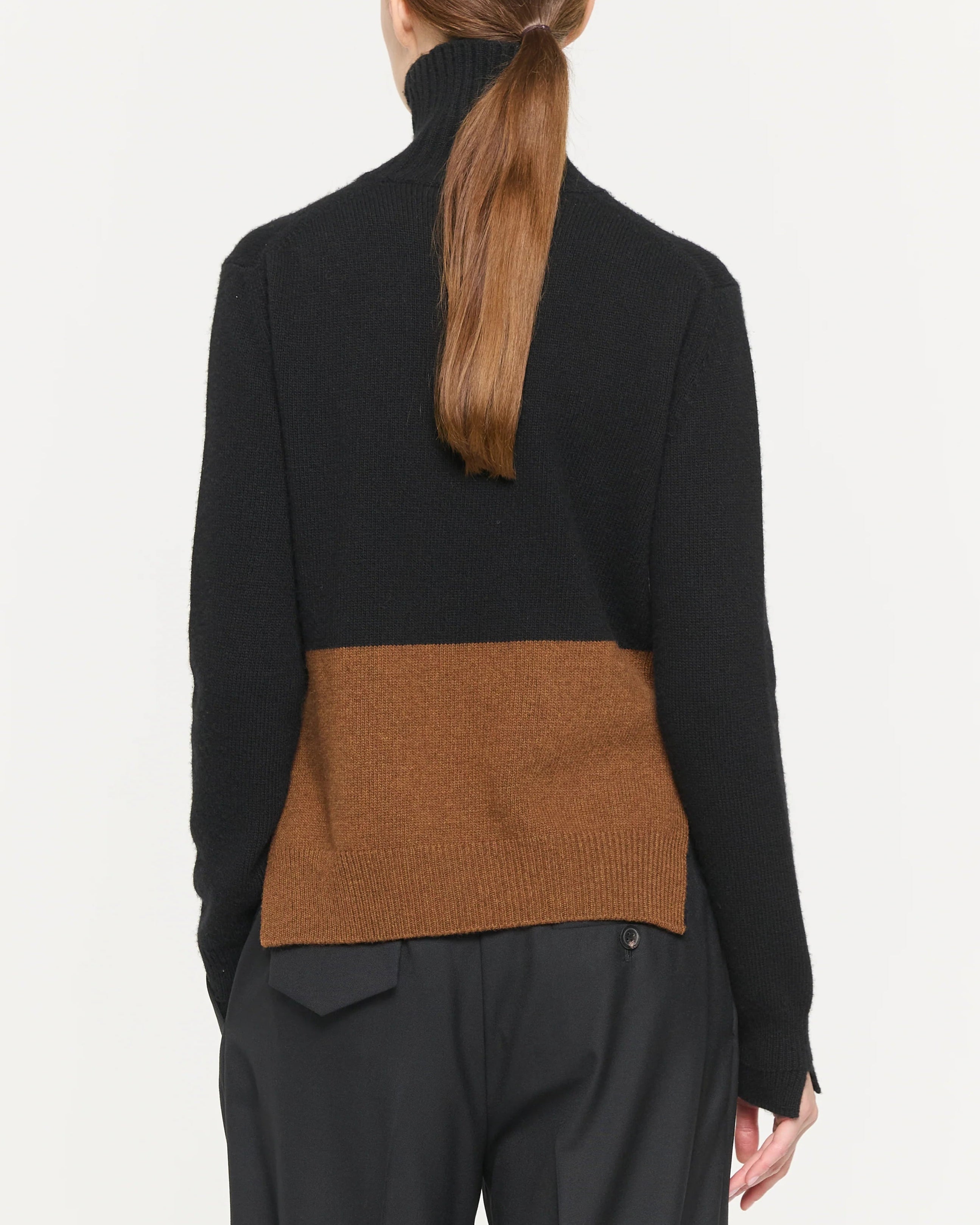 Plan C Cashmere Turtleneck Sweater Black