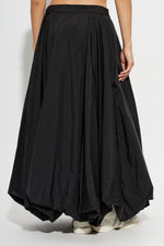 Load image into Gallery viewer, Y-3 Three Stripe Bubble Hem Maxi Skirt Black
