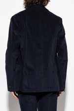 Load image into Gallery viewer, Paul Smith Double-Breasted Corduroy Blazer Navy Blue
