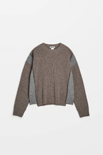 Load image into Gallery viewer, HOPE Patched Sweater Beige Melange
