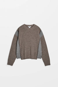 HOPE Patched Sweater Beige Melange