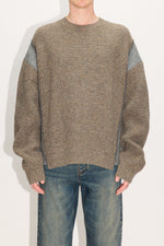 Load image into Gallery viewer, HOPE Patched Sweater Beige Melange
