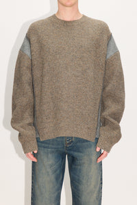 HOPE Patched Sweater Beige Melange