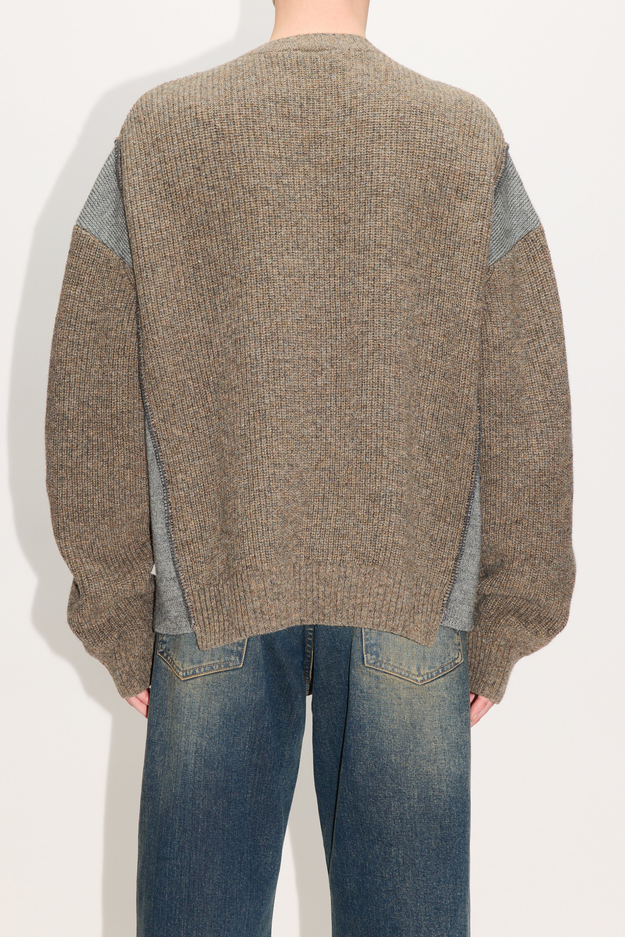 HOPE Patched Sweater Beige Melange