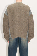 Load image into Gallery viewer, HOPE Patched Sweater Beige Melange
