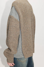 Load image into Gallery viewer, HOPE Patched Sweater Beige Melange
