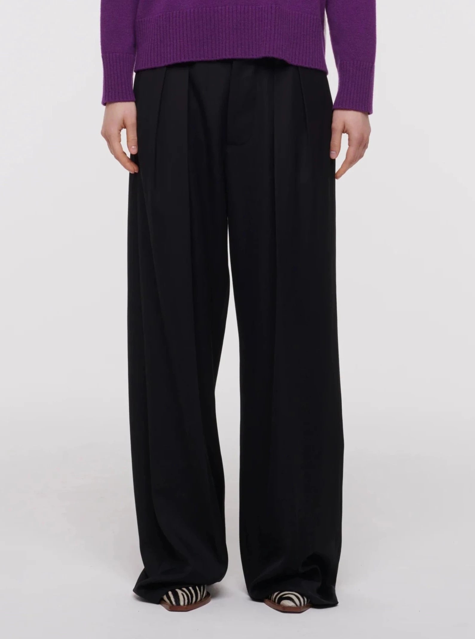 PLAN C Wide Leg Trousers