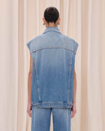 Load image into Gallery viewer, Haikure 'Janette' Gilet Nordic Blue
