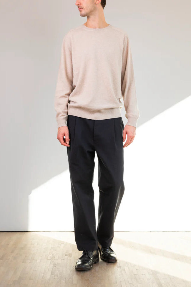 7d Crewneck Sweater Merino Cashmere Oatmeal