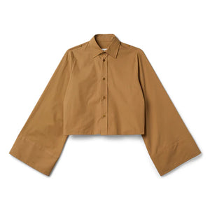 MM6 Maison Margiela Long-Sleeved Shirt Tobacco