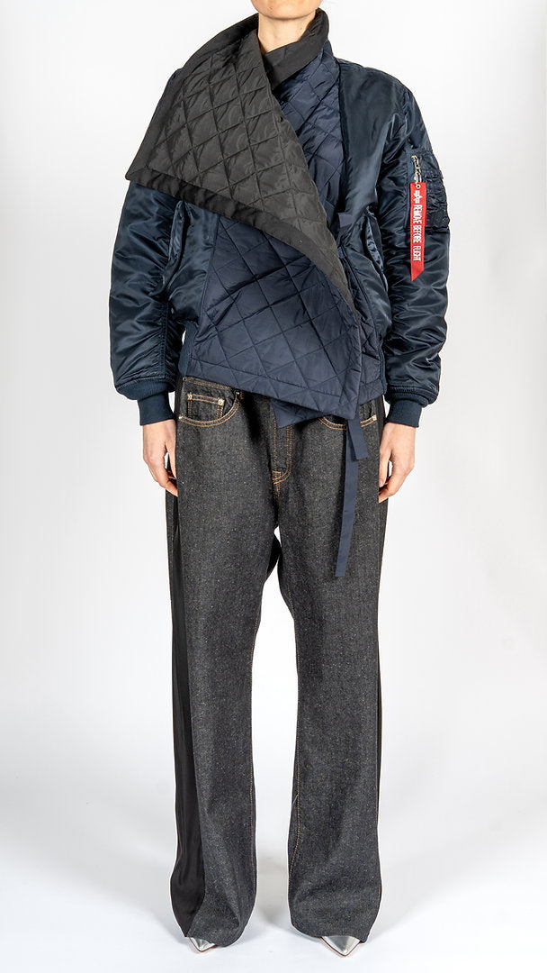 Lutz Huelle 'Match' Bomber Navy