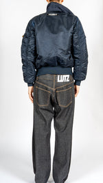 Load image into Gallery viewer, Lutz Huelle &#39;Match&#39; Bomber Navy
