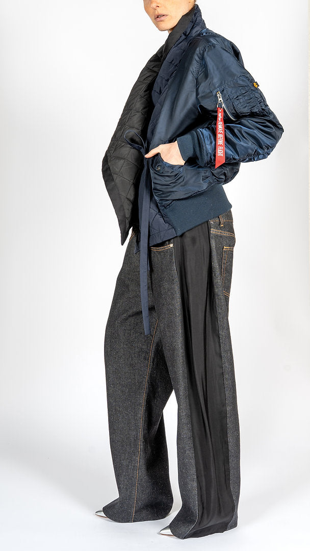 Lutz Huelle 'Match' Bomber Navy